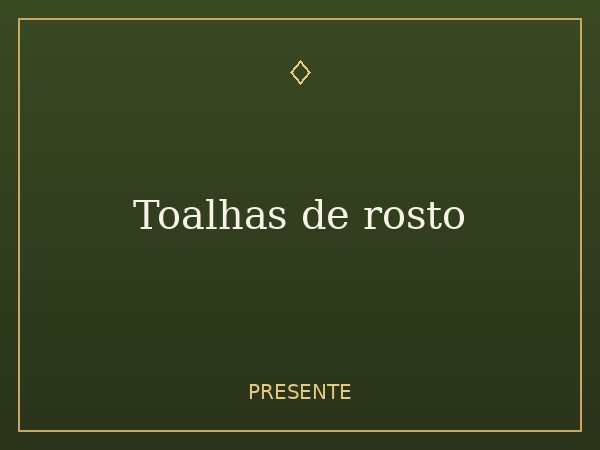 Toalhas de rosto
